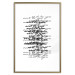Wall Poster Next to you - black and white pattern with overlapping texts 117449 additionalThumb 14