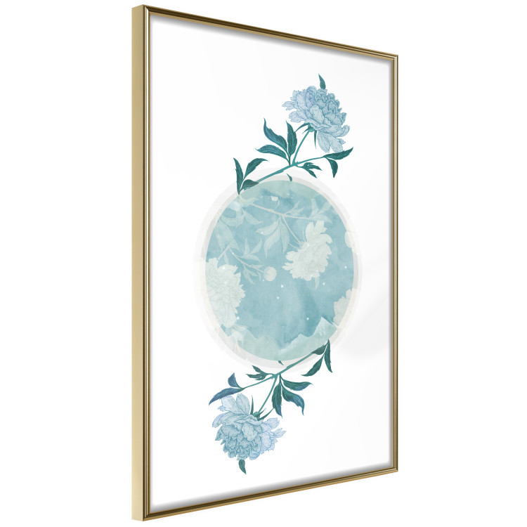 Wall Poster Floral Planet - botanical composition with flowers and leaves on white 117549 additionalImage 14