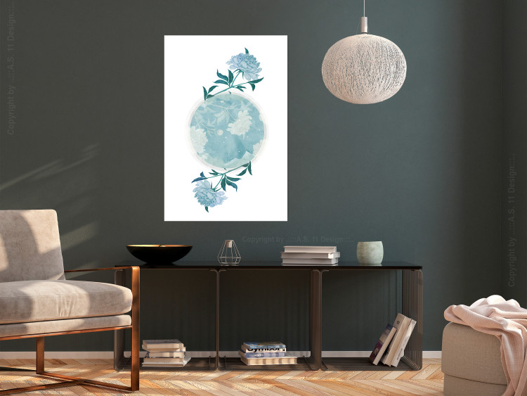 Wall Poster Floral Planet - botanical composition with flowers and leaves on white 117549 additionalImage 16