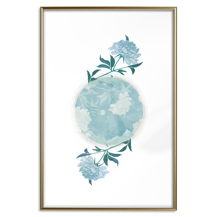 Wall Poster Floral Planet - botanical composition with flowers and leaves on white 117549 additionalImage 20