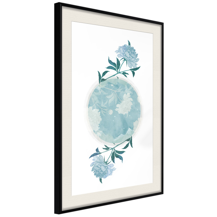 Wall Poster Floral Planet - botanical composition with flowers and leaves on white 117549 additionalImage 3