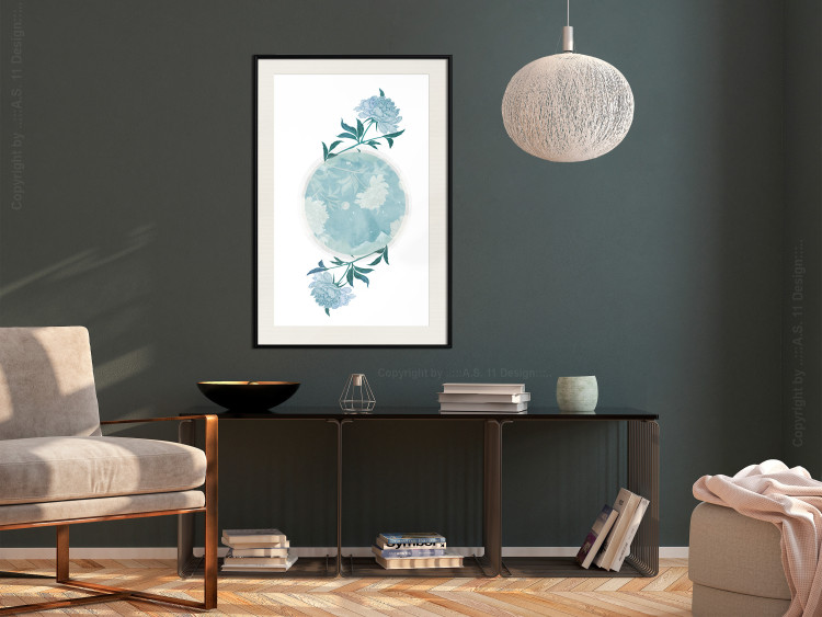 Wall Poster Floral Planet - botanical composition with flowers and leaves on white 117549 additionalImage 18