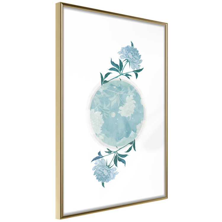 Wall Poster Floral Planet - botanical composition with flowers and leaves on white 117549 additionalImage 8