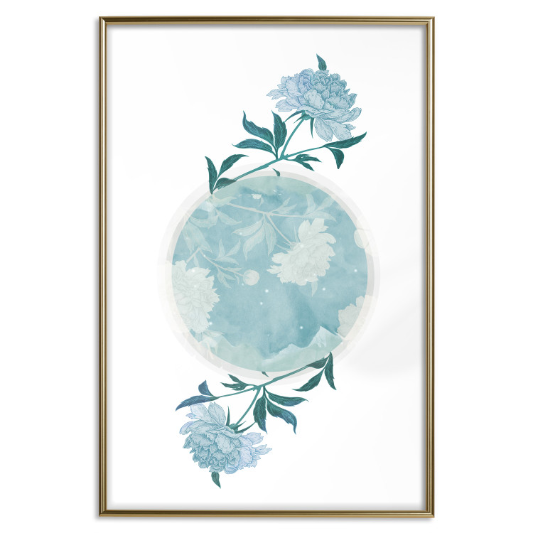 Wall Poster Floral Planet - botanical composition with flowers and leaves on white 117549 additionalImage 26