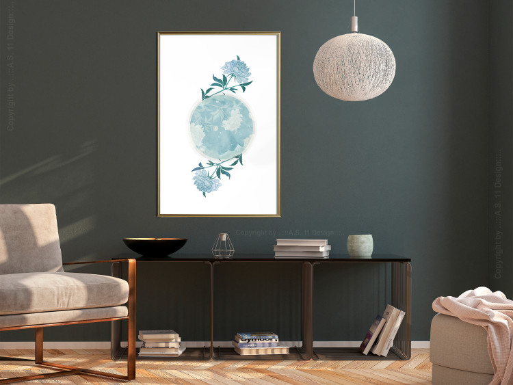 Wall Poster Floral Planet - botanical composition with flowers and leaves on white 117549 additionalImage 15