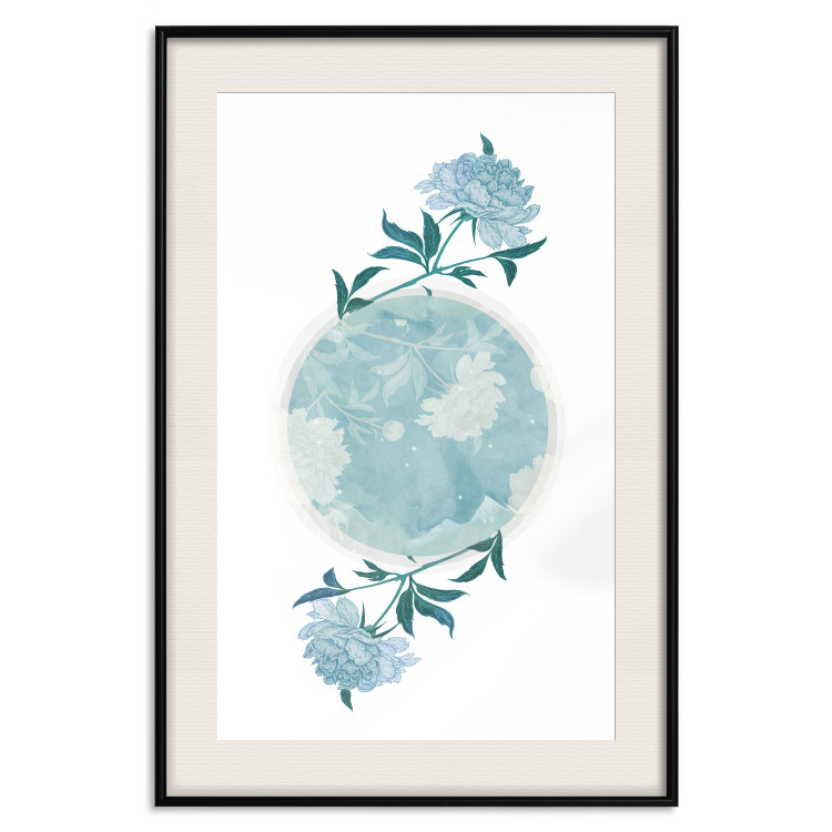 Wall Poster Floral Planet - botanical composition with flowers and leaves on white 117549 additionalImage 19