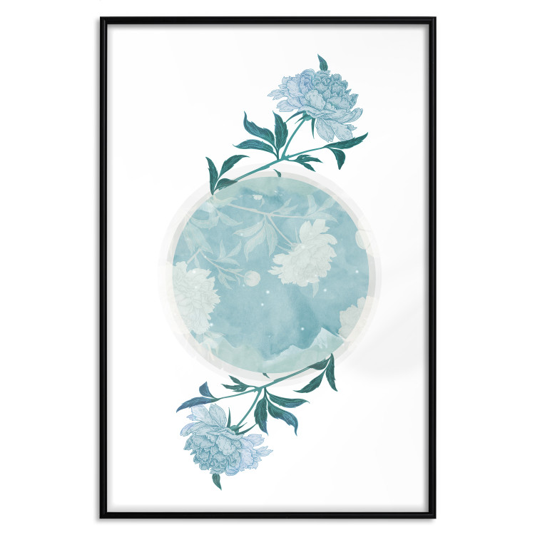 Wall Poster Floral Planet - botanical composition with flowers and leaves on white 117549 additionalImage 25