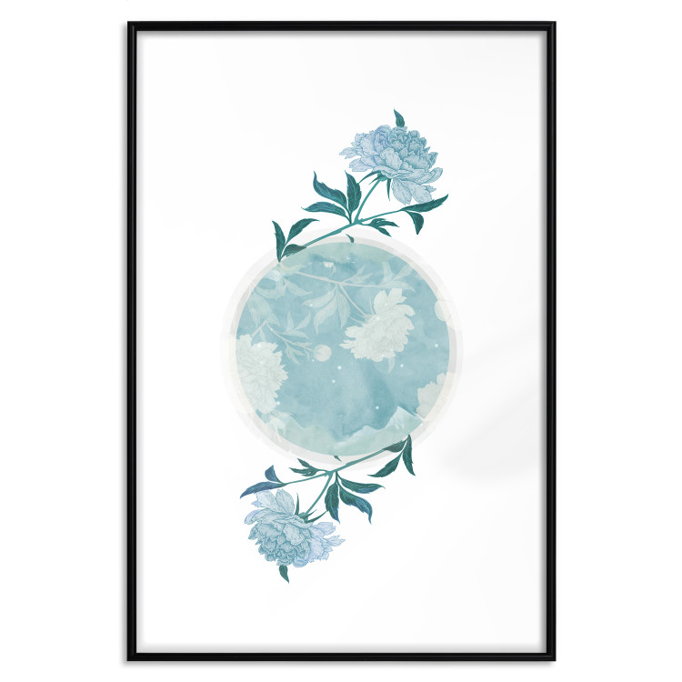 Wall Poster Floral Planet - botanical composition with flowers and leaves on white 117549 additionalImage 27