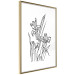 Wall Poster Iris in Love - black and white composition in line art with spring flowers 119049 additionalThumb 8
