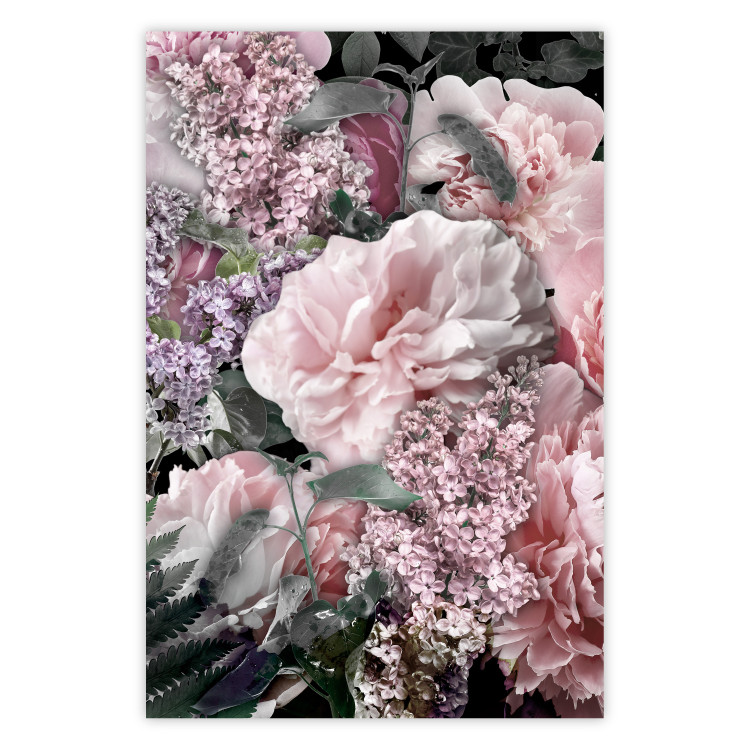 Wall Poster You Mean Everything to Me - flowers and plants in pastel shades 123049