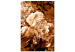 Canvas Art Print Autumn bouquet of flowers - a photograph of flowers in sepia colour 123849