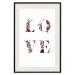 Poster Love in Flowers - text with colorful flowers in English inscription 124449 additionalThumb 18