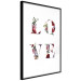 Poster Love in Flowers - text with colorful flowers in English inscription 124449 additionalThumb 12