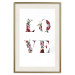 Poster Love in Flowers - text with colorful flowers in English inscription 124449 additionalThumb 19