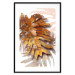 Wall Poster Autumn Memories - autumn leaf with a brown metallic texture 125449 additionalThumb 26