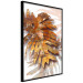 Wall Poster Autumn Memories - autumn leaf with a brown metallic texture 125449 additionalThumb 10