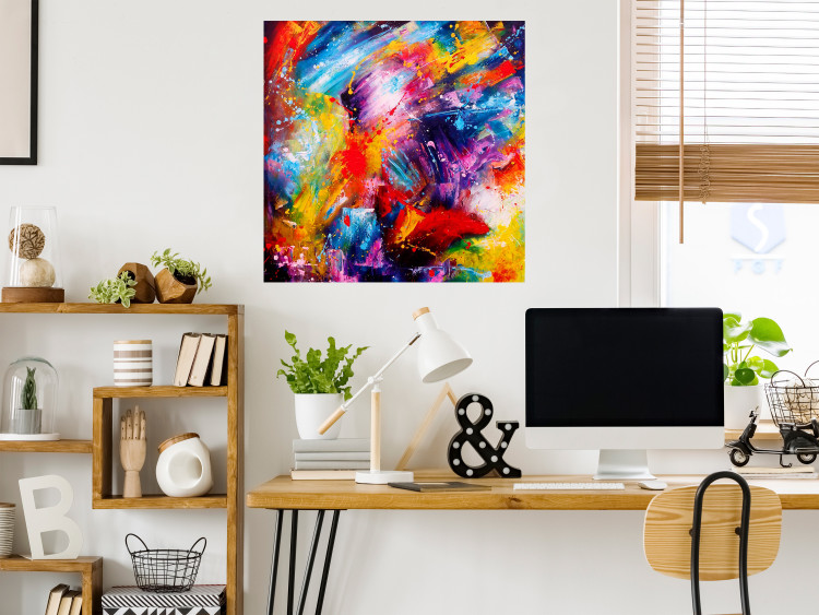 Poster New Year - abstract and multicolored composition in a watercolor motif 127049 additionalImage 4