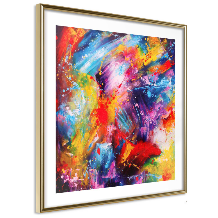 Poster New Year - abstract and multicolored composition in a watercolor motif 127049 additionalImage 7