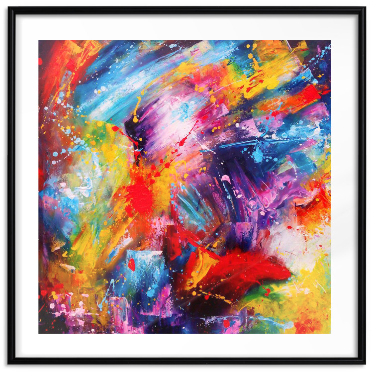 Poster New Year - abstract and multicolored composition in a watercolor motif 127049 additionalImage 17