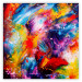 Poster New Year - abstract and multicolored composition in a watercolor motif 127049
