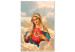 Canvas Art Print Mary (1-part) vertical - figure of the Virgin Mary among clouds 129349