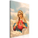 Canvas Art Print Mary (1-part) vertical - figure of the Virgin Mary among clouds 129349 additionalThumb 2