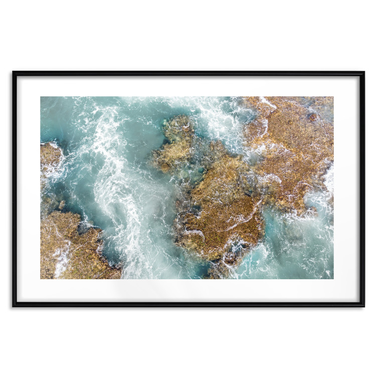 Wall Poster Ningaloo Reef - landscape of a blue ocean among rocks and stones 129849 additionalImage 15