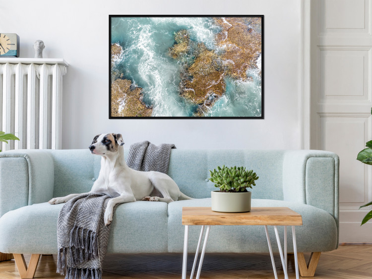Wall Poster Ningaloo Reef - landscape of a blue ocean among rocks and stones 129849 additionalImage 4