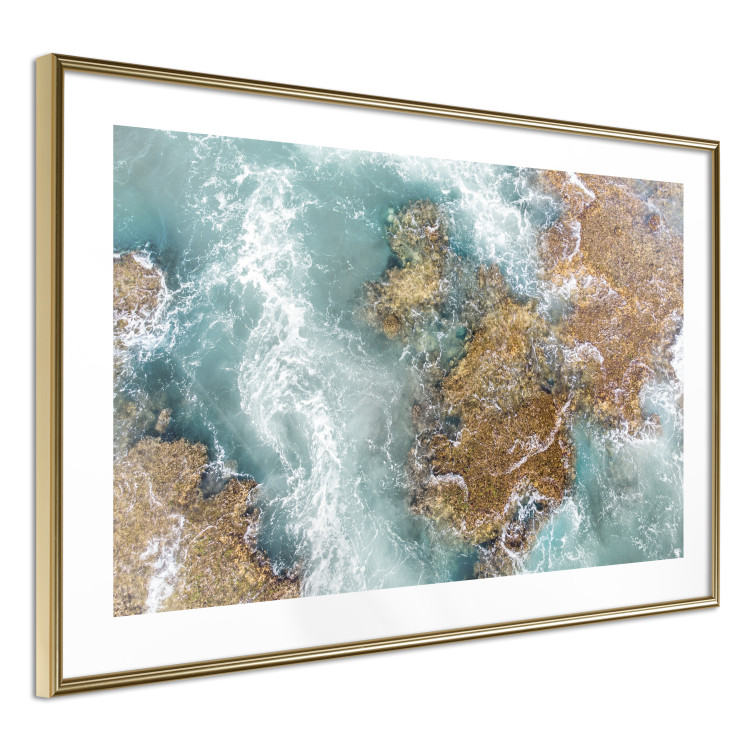 Wall Poster Ningaloo Reef - landscape of a blue ocean among rocks and stones 129849 additionalImage 7