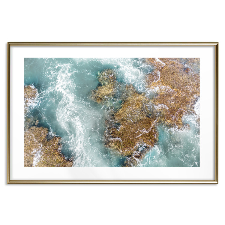 Wall Poster Ningaloo Reef - landscape of a blue ocean among rocks and stones 129849 additionalImage 14