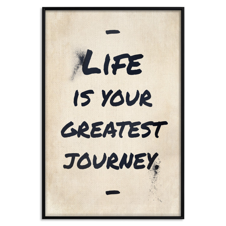 Poster Life is Your Greatest Journey - English text on a beige background 130449 additionalImage 16
