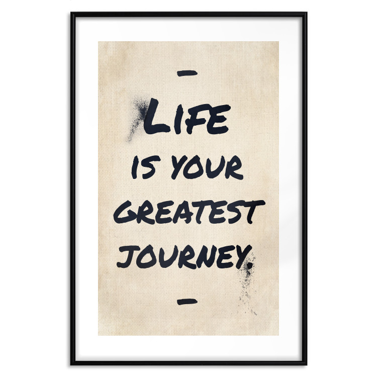 Poster Life is Your Greatest Journey - English text on a beige background 130449 additionalImage 15