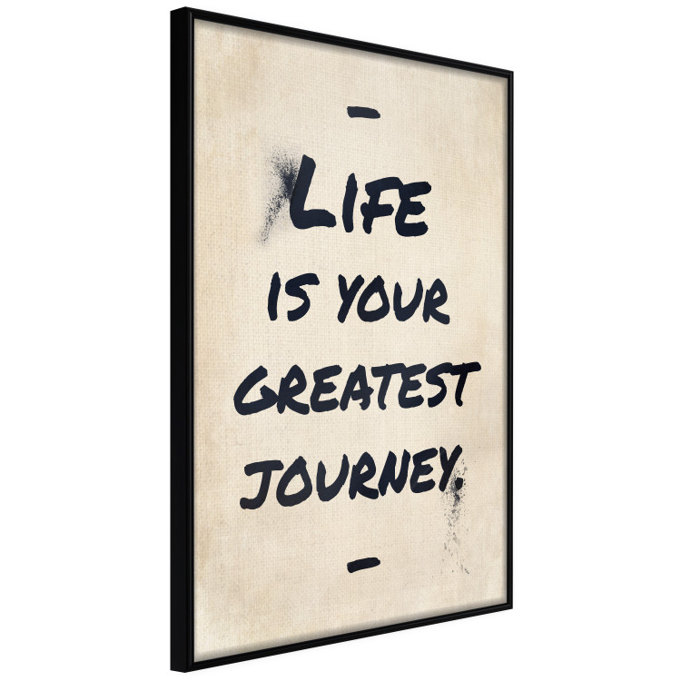 Poster Life is Your Greatest Journey - English text on a beige background 130449 additionalImage 11