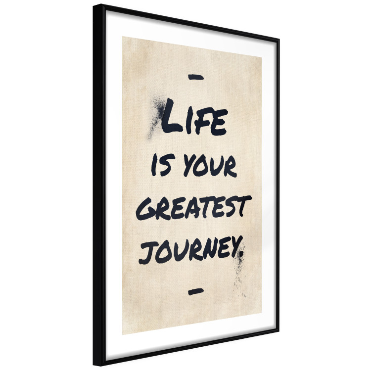 Poster Life is Your Greatest Journey - English text on a beige background 130449 additionalImage 6