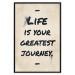 Poster Life is Your Greatest Journey - English text on a beige background 130449 additionalThumb 16