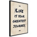 Poster Life is Your Greatest Journey - English text on a beige background 130449 additionalThumb 11
