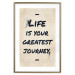 Poster Life is Your Greatest Journey - English text on a beige background 130449 additionalThumb 14