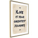 Poster Life is Your Greatest Journey - English text on a beige background 130449 additionalThumb 7