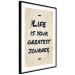 Poster Life is Your Greatest Journey - English text on a beige background 130449 additionalThumb 6