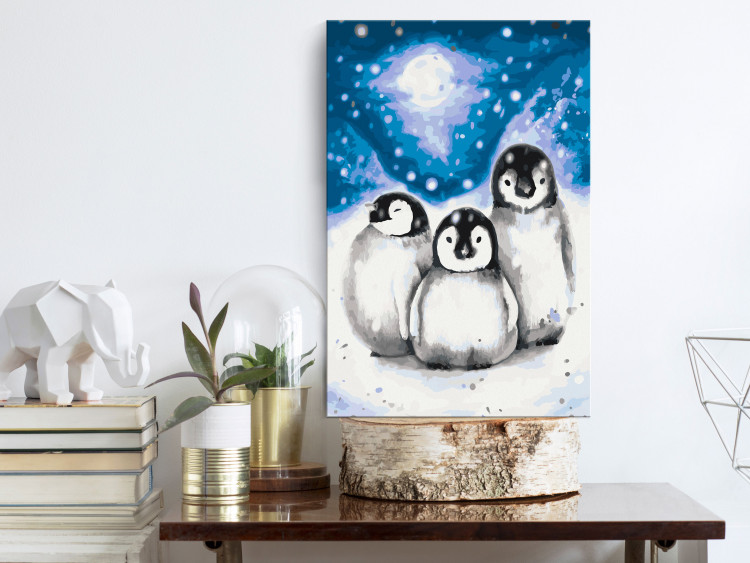 Paint by number Three Penguins 131449 additionalImage 2