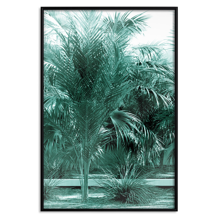 Wall Poster Turquoise Lagoon - tropical palm landscape in turquoise contrast 134449 additionalImage 18