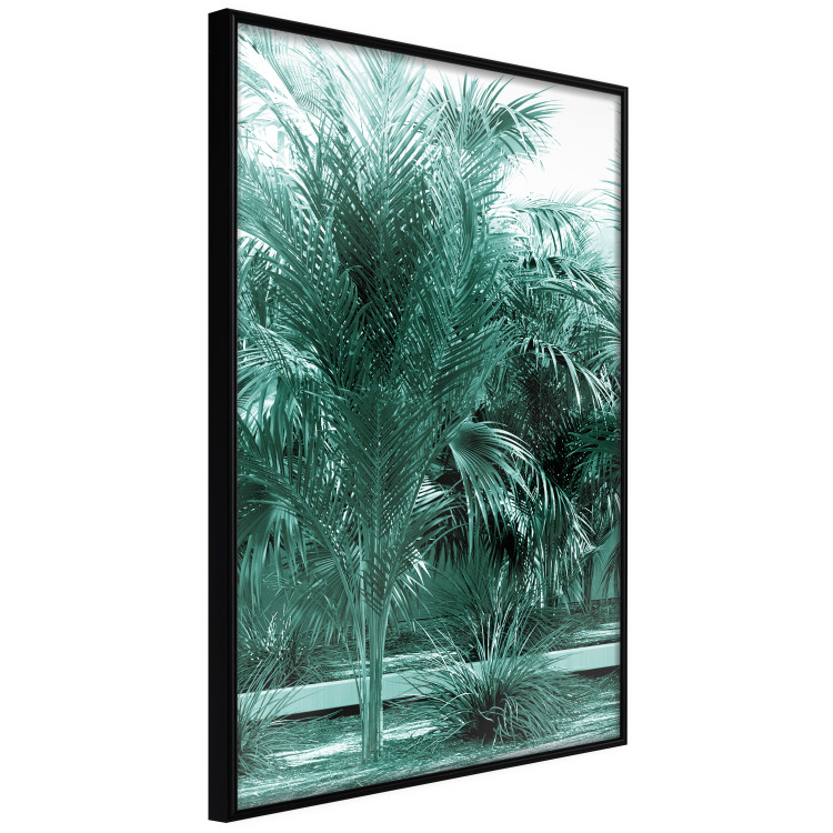 Wall Poster Turquoise Lagoon - tropical palm landscape in turquoise contrast 134449 additionalImage 2