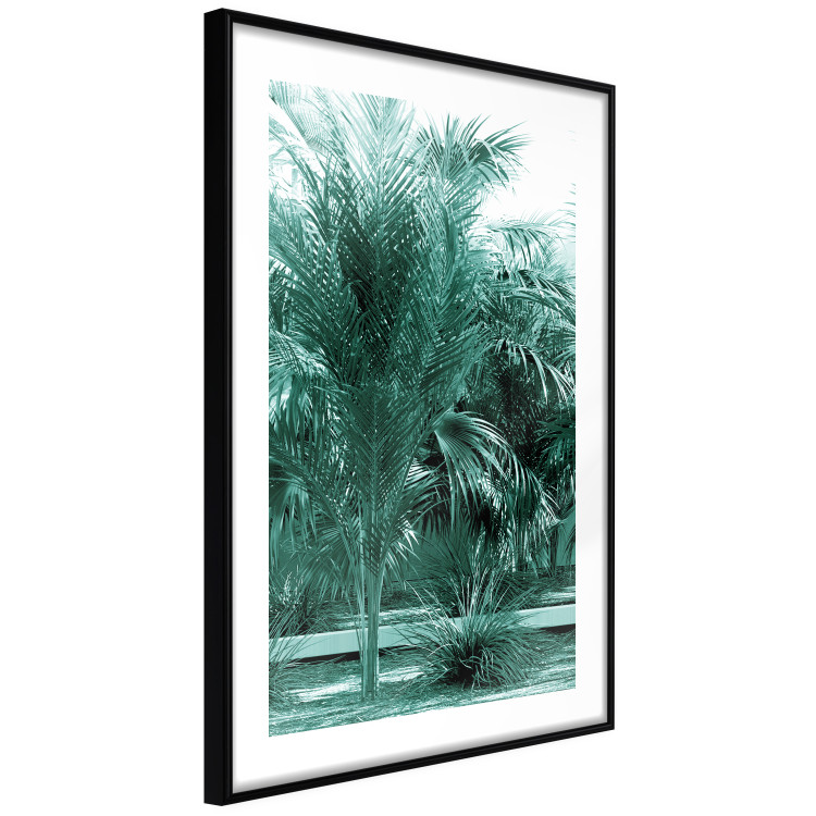 Wall Poster Turquoise Lagoon - tropical palm landscape in turquoise contrast 134449 additionalImage 12