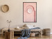 Poster Pink Niche - wall architecture with a hanging decorated circle 134749 additionalThumb 4