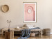 Poster Pink Niche - wall architecture with a hanging decorated circle 134749 additionalThumb 13