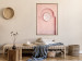 Poster Pink Niche - wall architecture with a hanging decorated circle 134749 additionalThumb 5