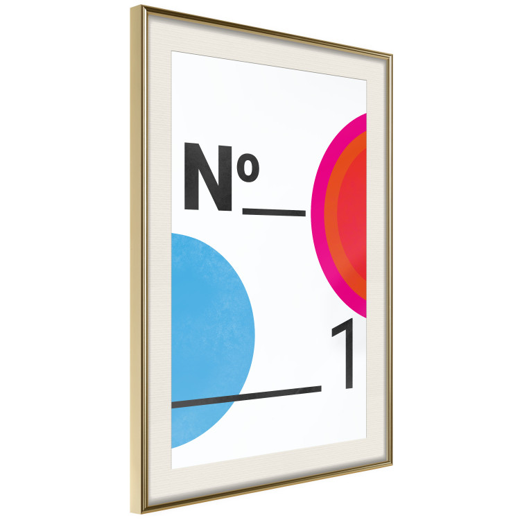 Wall Poster Number 1 - black numbers and colorful geometric figures on a white background 135649 additionalImage 19