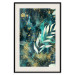 Wall Poster Starry Nature - green and golden plant abstraction in leaves 136049 additionalThumb 27