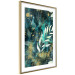 Wall Poster Starry Nature - green and golden plant abstraction in leaves 136049 additionalThumb 6