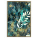 Wall Poster Starry Nature - green and golden plant abstraction in leaves 136049 additionalThumb 24